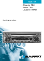 Blaupunkt Essen-CD-31 - Owners Manual